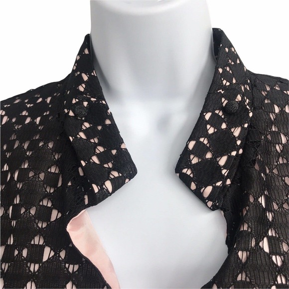 NEW MAX & MOI WOMEN'S SIZE 38 BLACK 3/4 SLEEVE COCTAIL DRESS - Picture 5 of 11